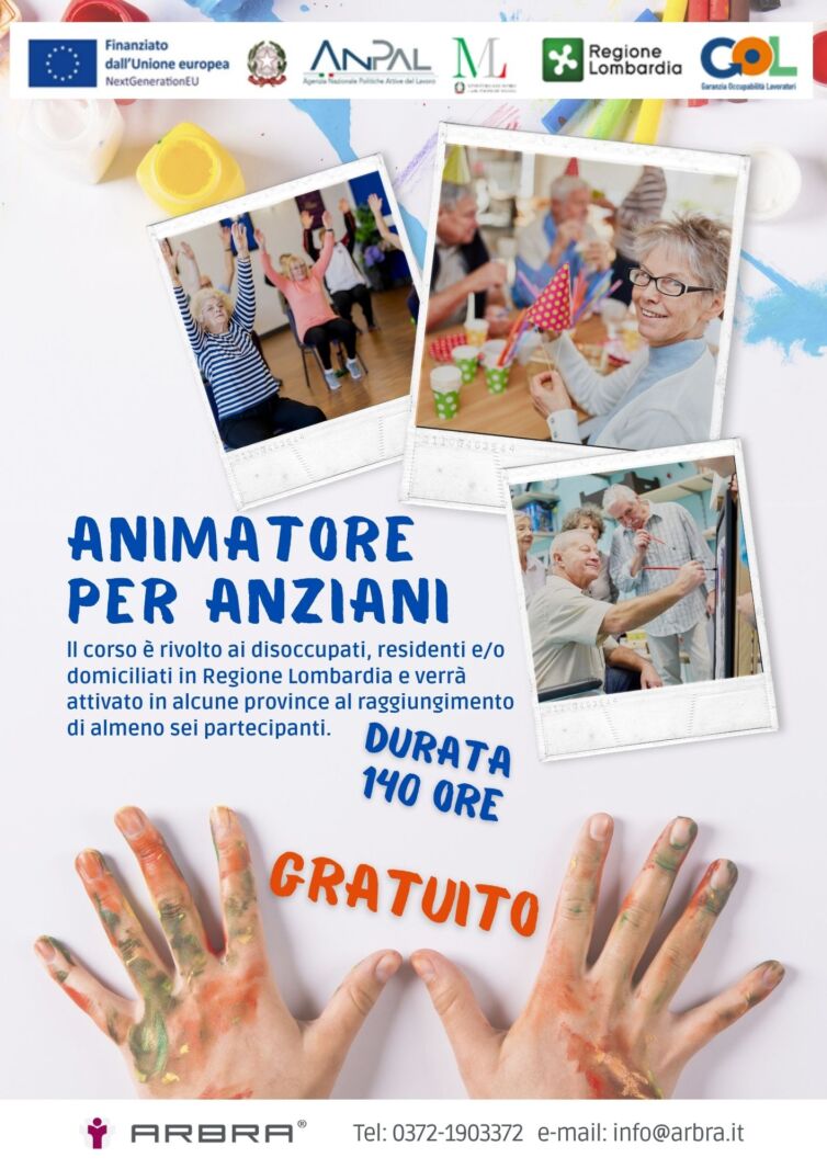 Locandina Animatore Anziani GOL